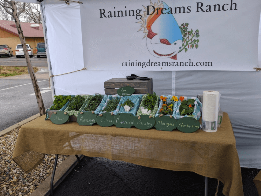  Engage Farmers' Market Customers - market stand raining dreams farm