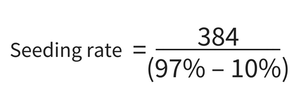 seeding rate